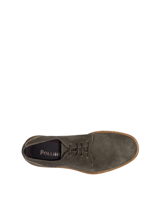 Pollini Derby In Scamosciato Classic Grafite Convenienza
