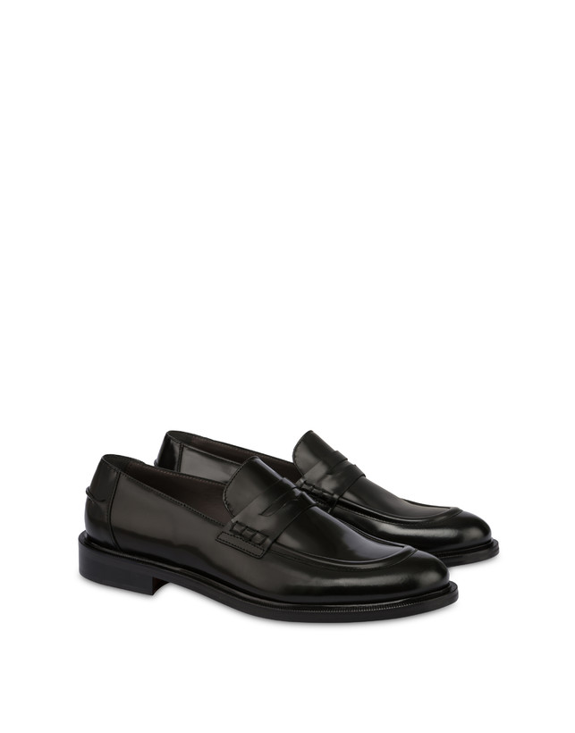 Pollini Mocassini In Vitello Abrasivato 1920 Nero Sconto
