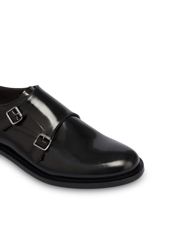 Pollini Monk Strap In Vitello 1920 Nero Economico