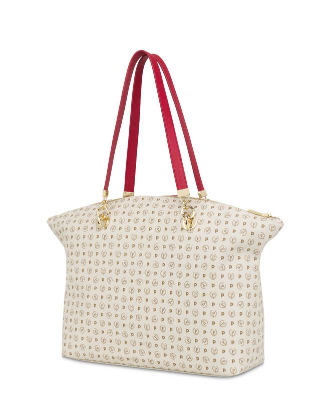 Pollini Tote Bag Heritage 70th Anniversary Avorio/rosso I Più Venduti