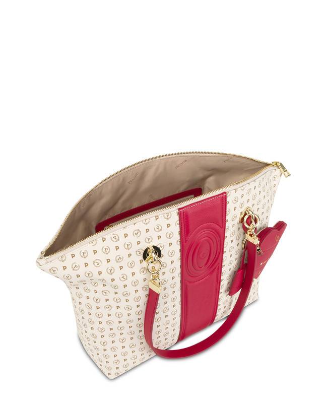 Pollini Tote Bag Heritage 70th Anniversary Avorio/rosso I Più Venduti