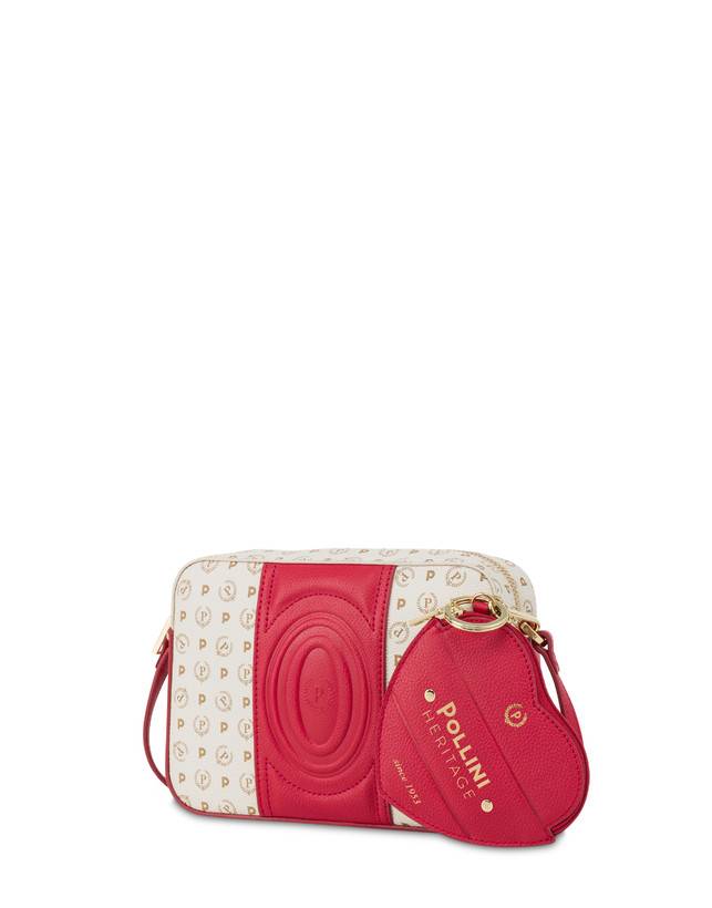 Pollini Borsa A Tracolla Heritage 70th Anniversary Avorio/rosso Nuova