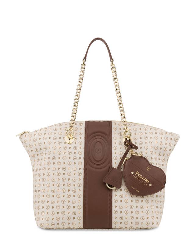 Pollini Tote Bag Heritage 70th Anniversary Avorio/marrone Moda