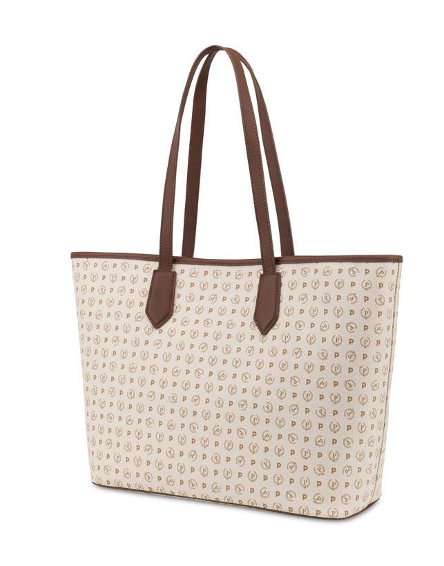 Pollini Shopping Bag Heritage 70th Anniversary Avorio/marrone 2025