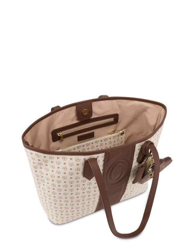 Pollini Shopping Bag Heritage 70th Anniversary Avorio/marrone 2025