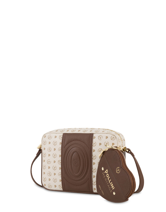 Pollini Borsa A Tracolla Heritage 70th Anniversary Avorio/marrone Italy