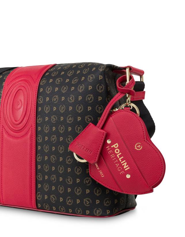 Pollini Borsa A Spalla Heritage 70th Anniversary Nero/rosso Nuovo