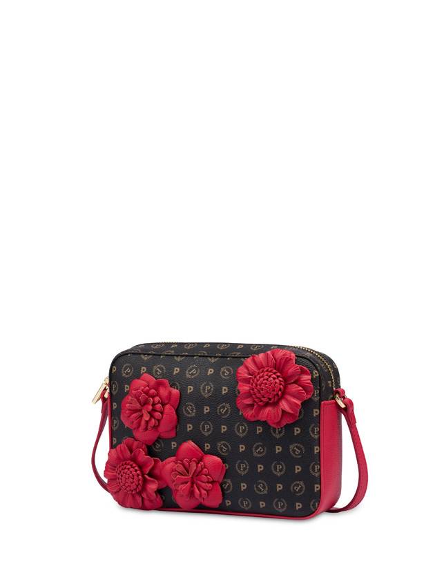 Pollini Camera Bag Piccola Heritage Flowers Nero/rosso Promozione