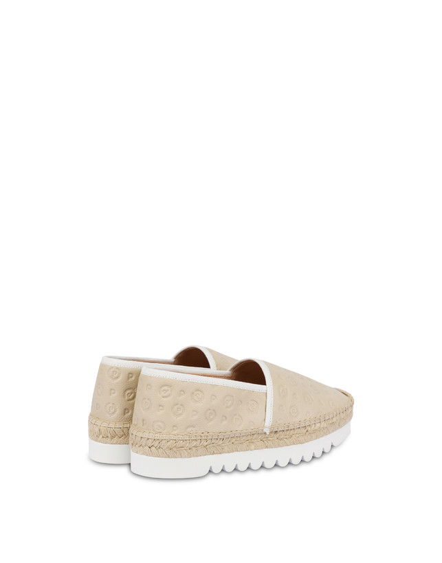Pollini Espadrillas Heritage Logo Embossed Avorio Pezzi Unici