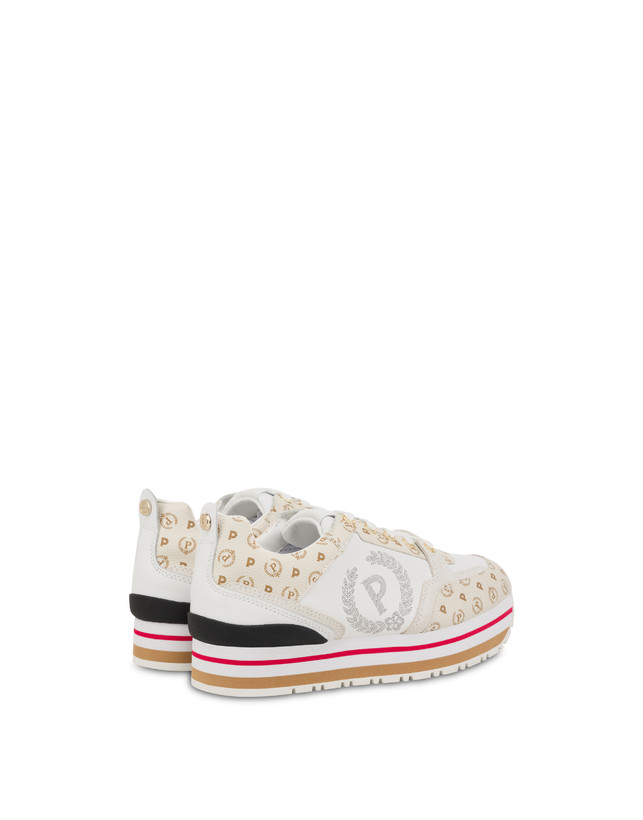 Pollini Sneakers In Vitello Heritage Forever Avorio/avorio/bianco Affare Del Giorno