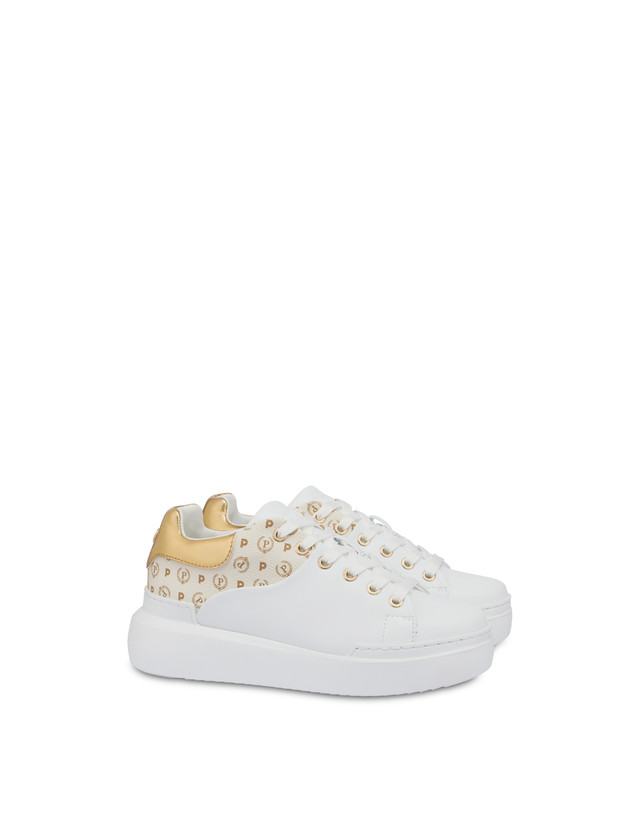 Pollini Sneakers Carrie Heritage Avorio/bianco/oro Sottocosto