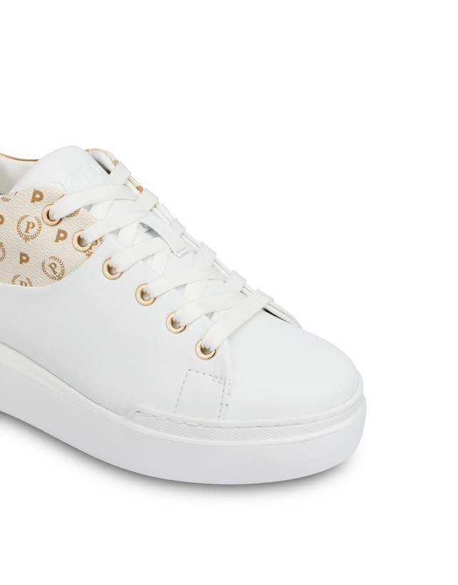 Pollini Sneakers Carrie Heritage Avorio/bianco/oro Sottocosto