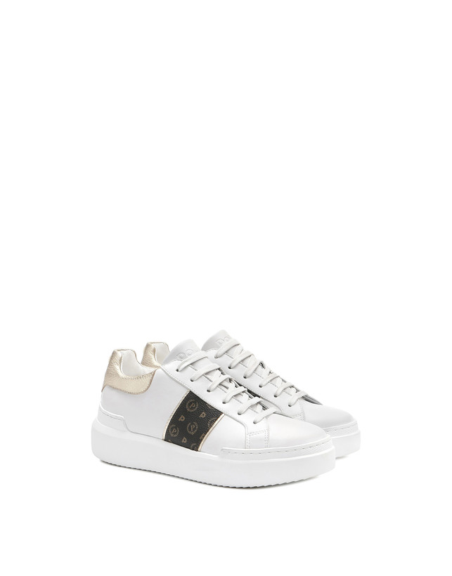 Pollini Sneaker Nero/platino/bianco Presa