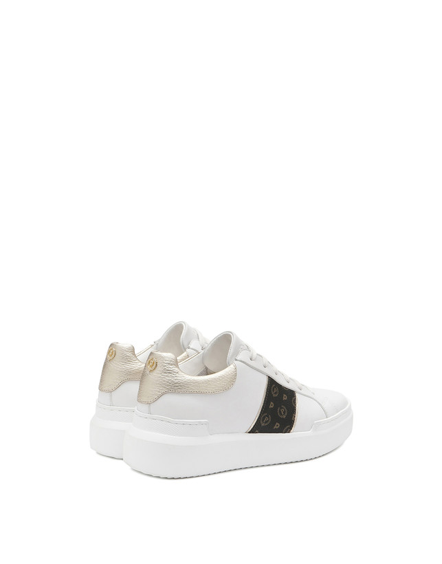 Pollini Sneaker Nero/platino/bianco Presa