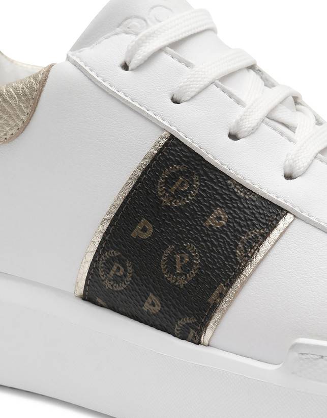 Pollini Sneaker Nero/platino/bianco Presa