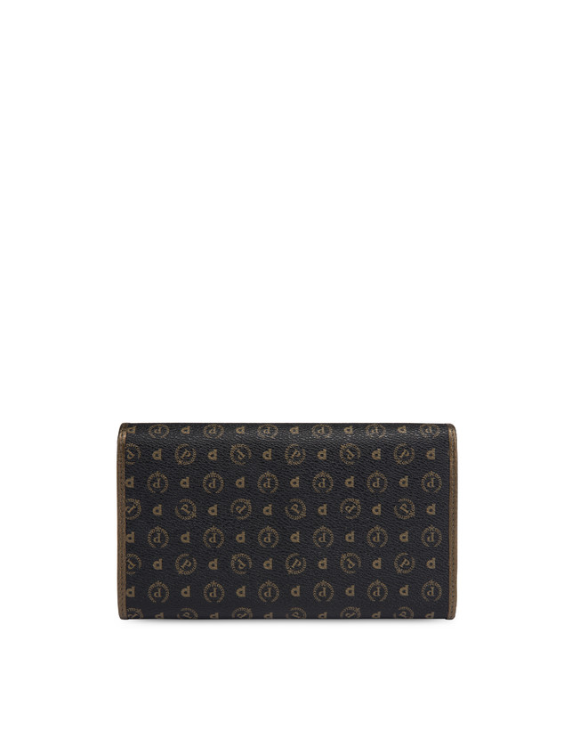 Pollini Portafoglio Special Heritage Avorio/nero/bronzo In Saldo
