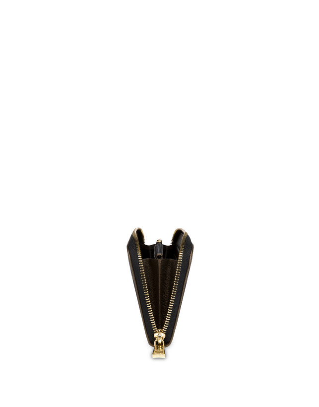 Pollini Portafoglio Con Zip Special Heritage. Avorio/nero/bronzo 2025