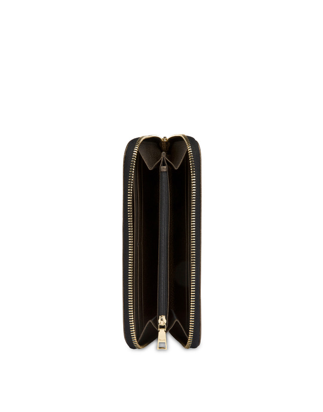 Pollini Portafoglio Con Zip Special Heritage. Avorio/nero/bronzo 2025