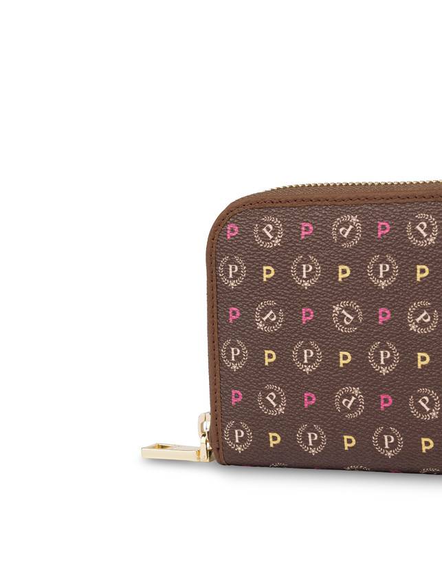 Pollini Portafoglio Zip Around Heritage Logo Classic Multicolor/marrone 2025