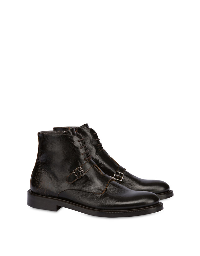 Pollini Stivaletti In Capra 1920 T.moro Promozione Limitata