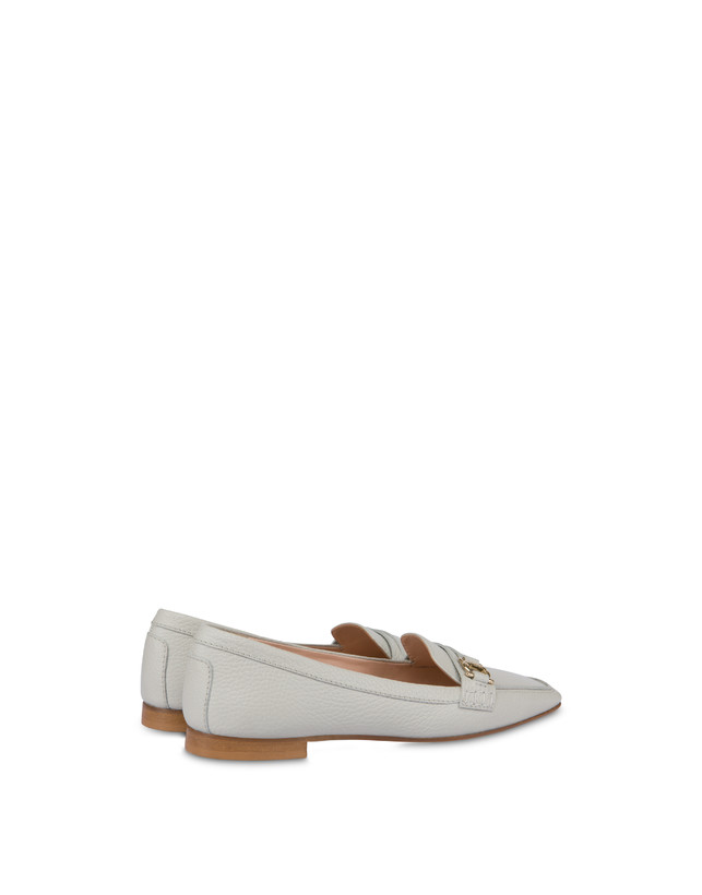 Pollini Mocassini In Vitello Uptown Gesso Convenienza