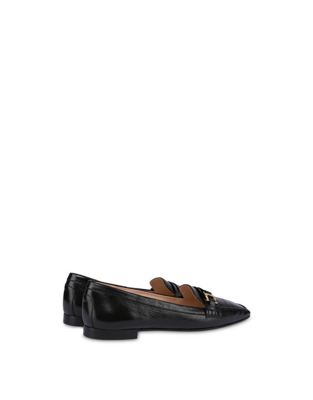 Pollini Mocassini In Naplak Uptown Nero Novità