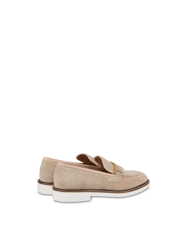 Pollini Mocassini In Vitello Mannish Sabbia/sabbia Online