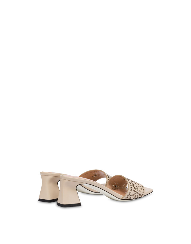Pollini Sandali In Vitello Laserato Desert Rose Sabbia Negozi Online