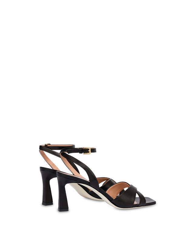 Pollini Sandali In Nappa Cote D'azur Nero Prezzo Ridotto