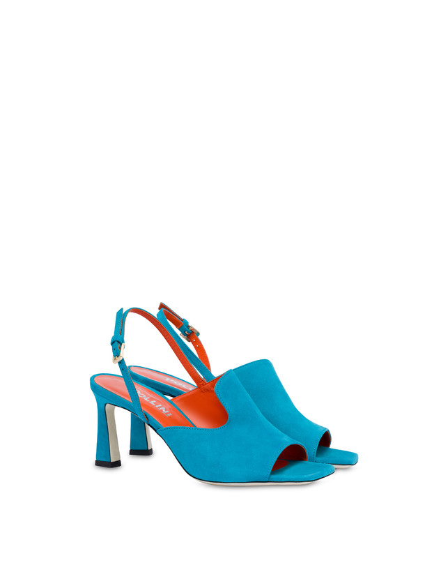 Pollini Mules Slingback In Camoscio Wave Pool Online