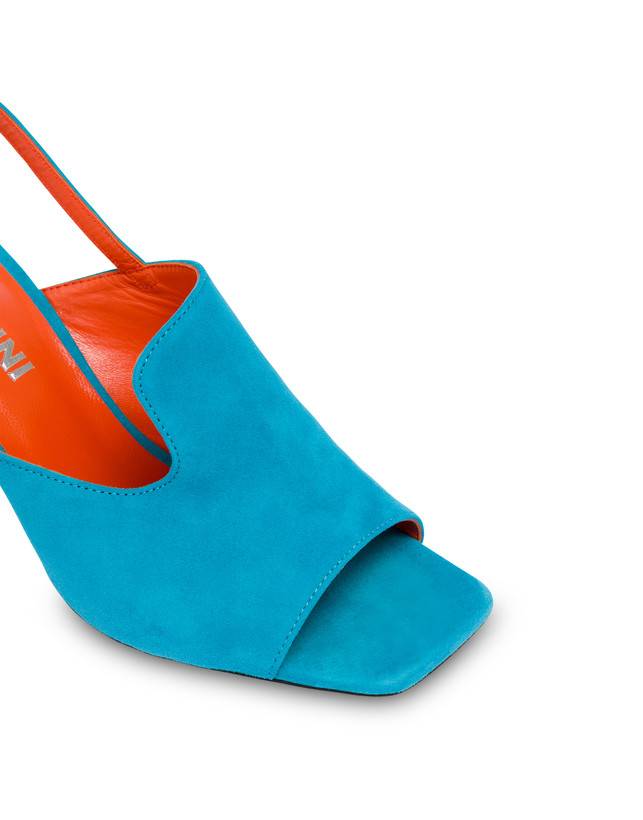 Pollini Mules Slingback In Camoscio Wave Pool Online