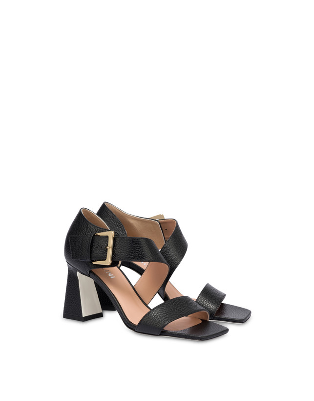 Pollini Sandali In Vitello Con Fibbia Ethos Nero Hotsell
