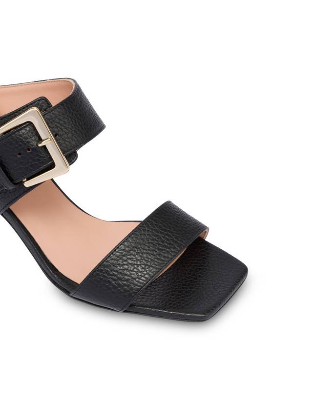 Pollini Sandali In Vitello Con Fibbia Ethos Nero Hotsell
