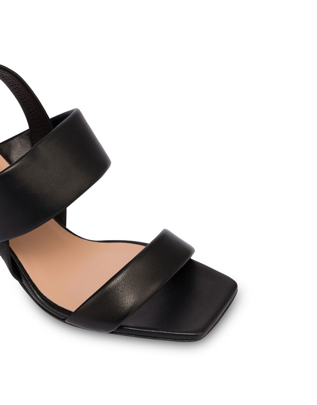 Pollini Sandali In Nappa Imbottita Nero I Più Venduti