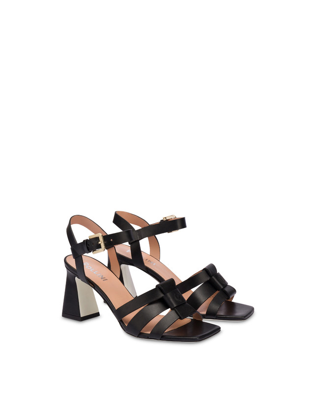 Pollini Sandali In Vacchetta Sahara Nero Vendite Flash