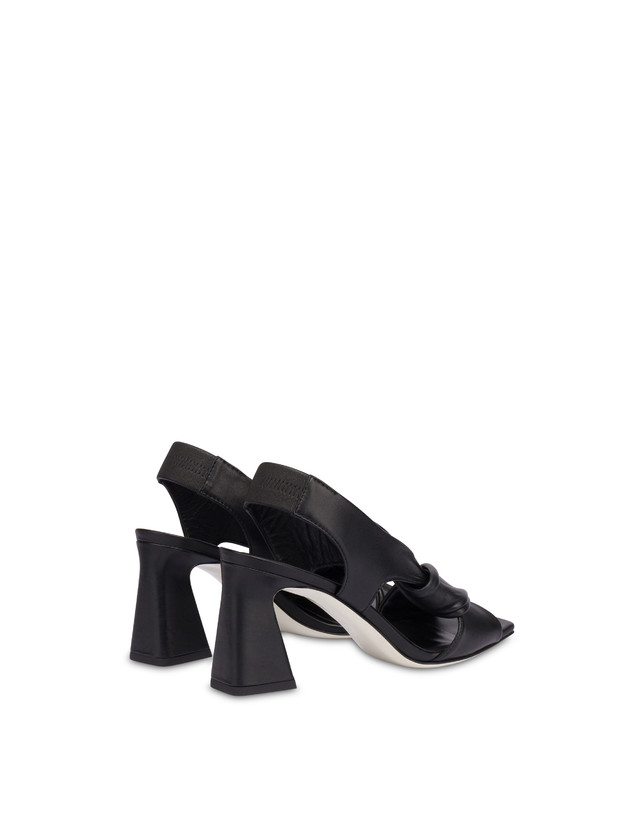 Pollini Sandali In Nappa Oasis Nero In Saldo