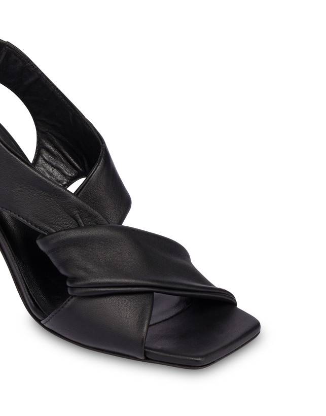 Pollini Sandali In Nappa Oasis Nero In Saldo