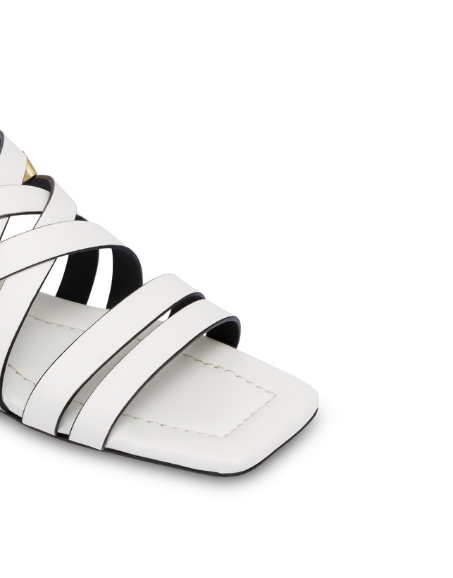Pollini Sandali Flat Incontri Bianco/oro Fino Al -60%