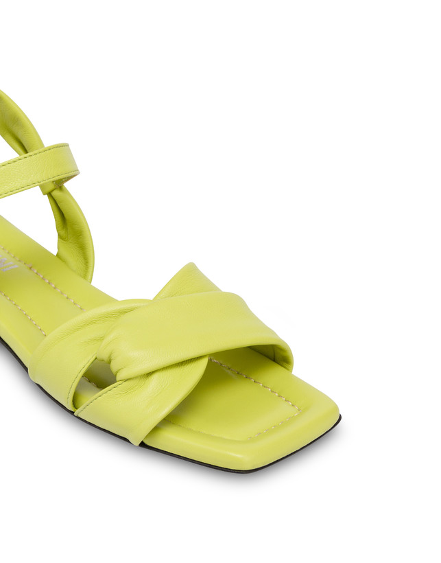 Pollini Sandali Flat In Nappa Oasis Apple Convenienza