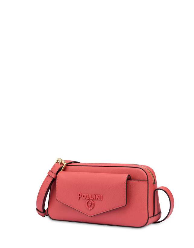 Pollini Borsa A Tracolla Con Maxi Lettering Safari Arancio Offerte