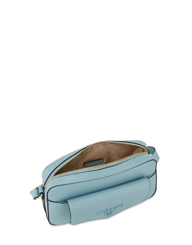 Pollini Borsa A Tracolla Con Maxi Lettering Safari Sky Hotsell