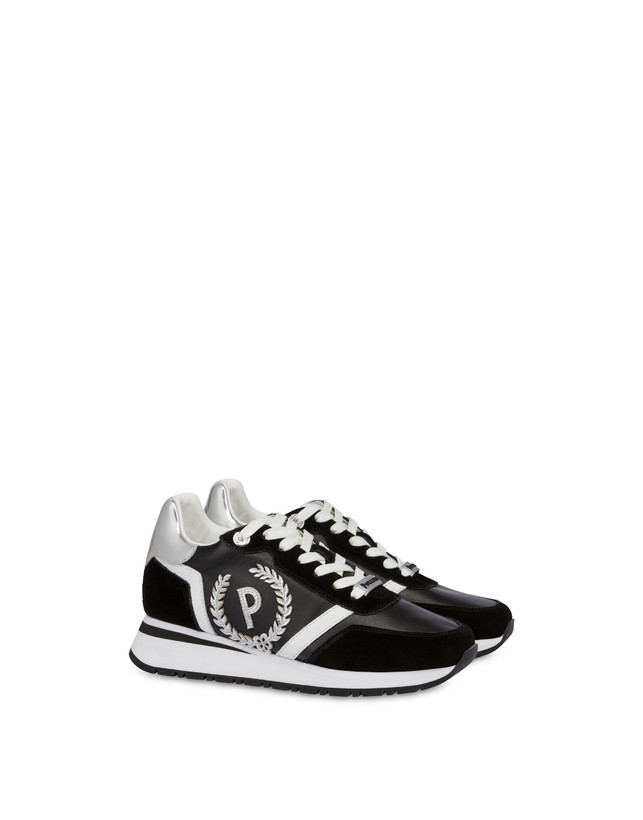 Pollini Sneakers Con Dettagli Laminati Speedy Nero/nero/bianco/argento Moda