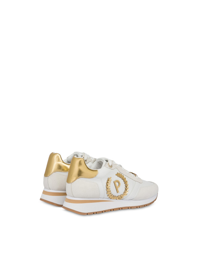 Pollini Sneakers Con Dettagli Laminati Speedy Bianco/ghiaccio/bianco/oro 2025