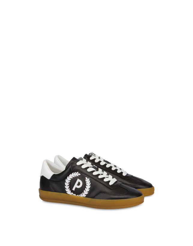 Pollini Sneakers In Pelle Venus Nero Italy