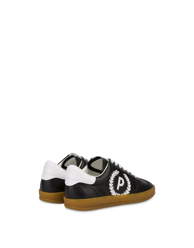 Pollini Sneakers In Pelle Venus Nero Italy
