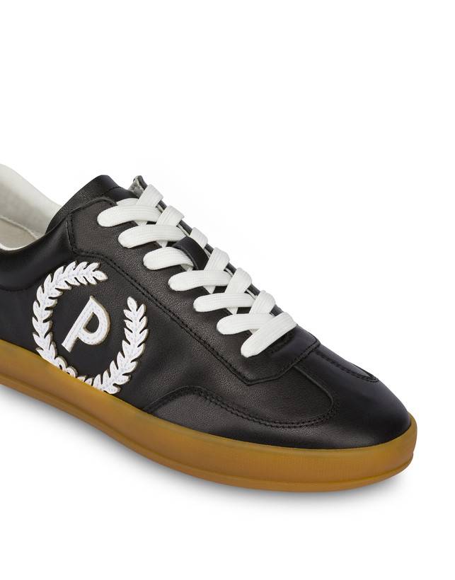 Pollini Sneakers In Pelle Venus Nero Italy