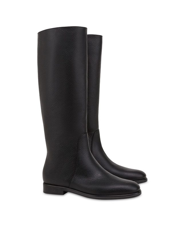 Pollini Stivale Flat In Vitello Core 2025