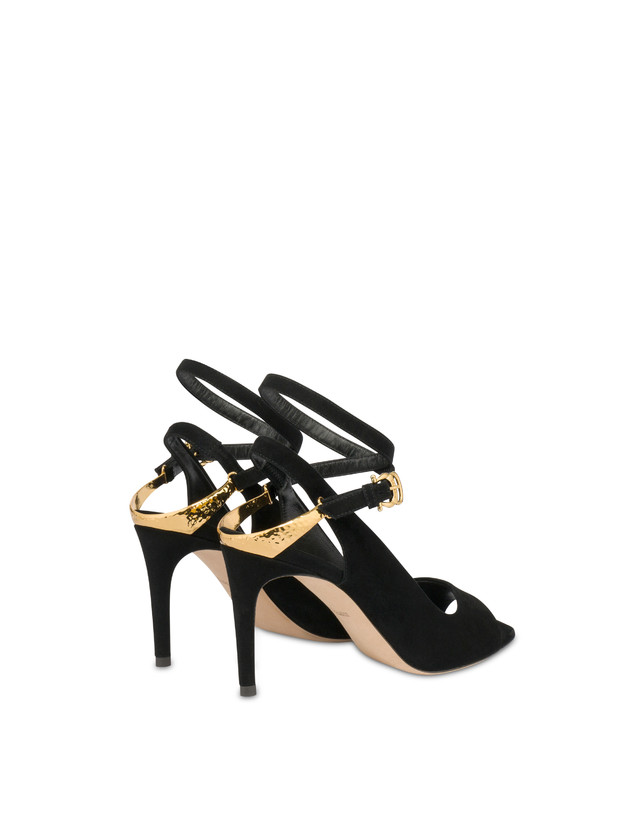 Pollini Sandali In Camoscio Armour Negozi Online