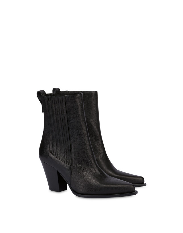 Pollini Stivaletti In Capra Madras Texas Flair Nero Consegna Veloce