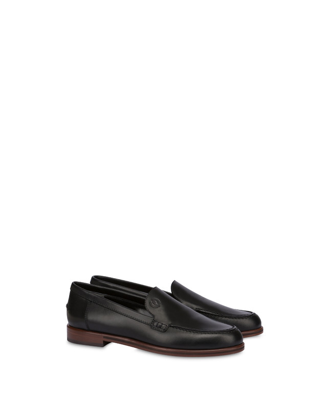 Pollini Mocassini In Vitello Oxford Nero Convenienza